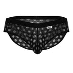 CandyMan Polka Mesh Briefs - Black