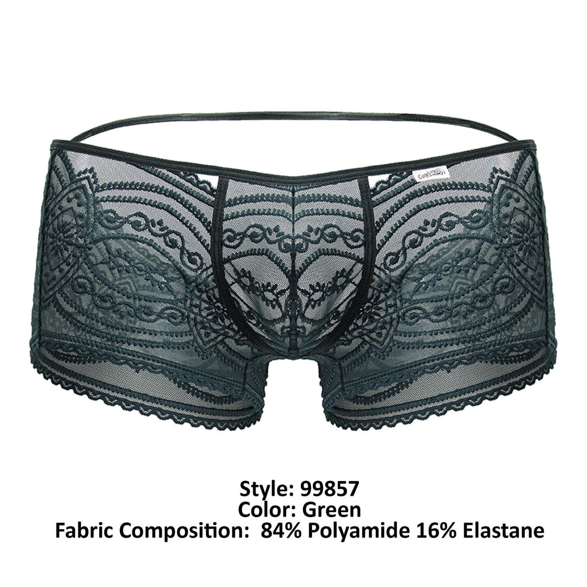 CandyMan Lace Trunks - Green