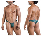 CandyMan Lace Thongs - Green