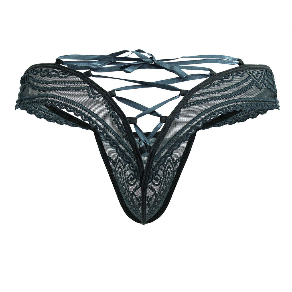 CandyMan Lace Thongs - Green