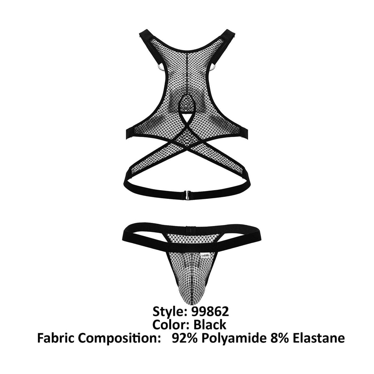 CandyMan Fishnet Outfit - Black