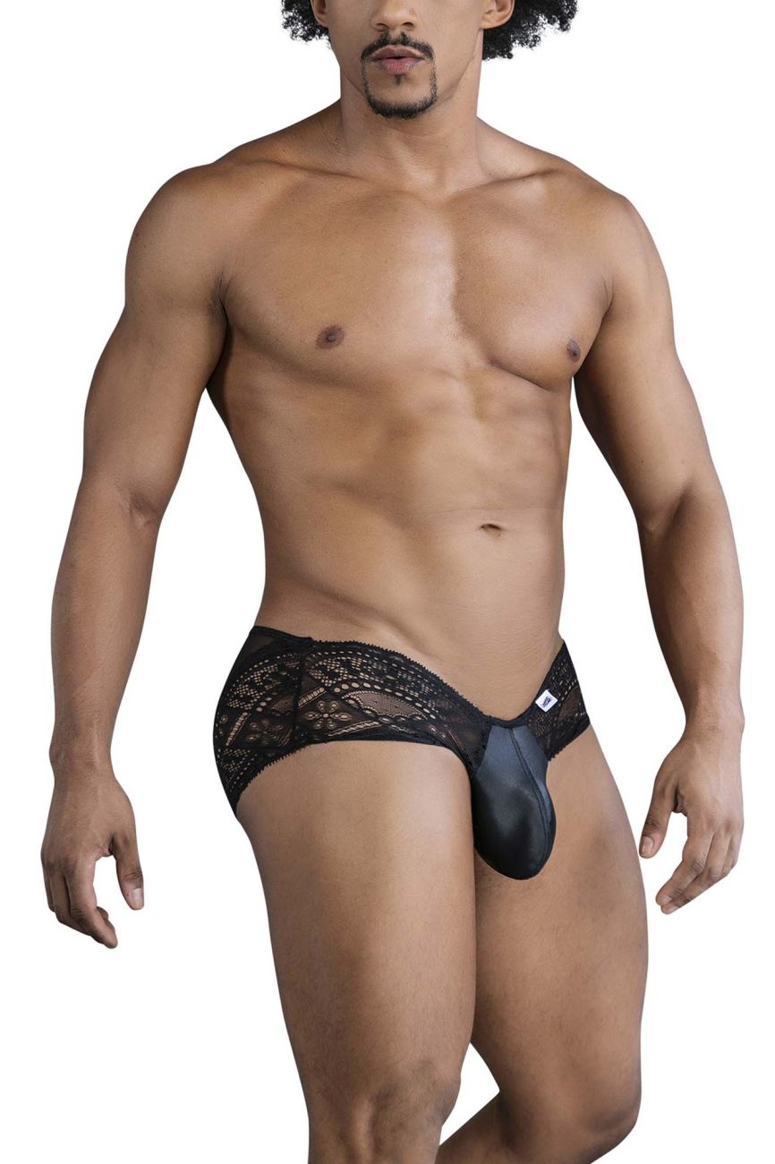 CandyMan Lace Briefs - Black
