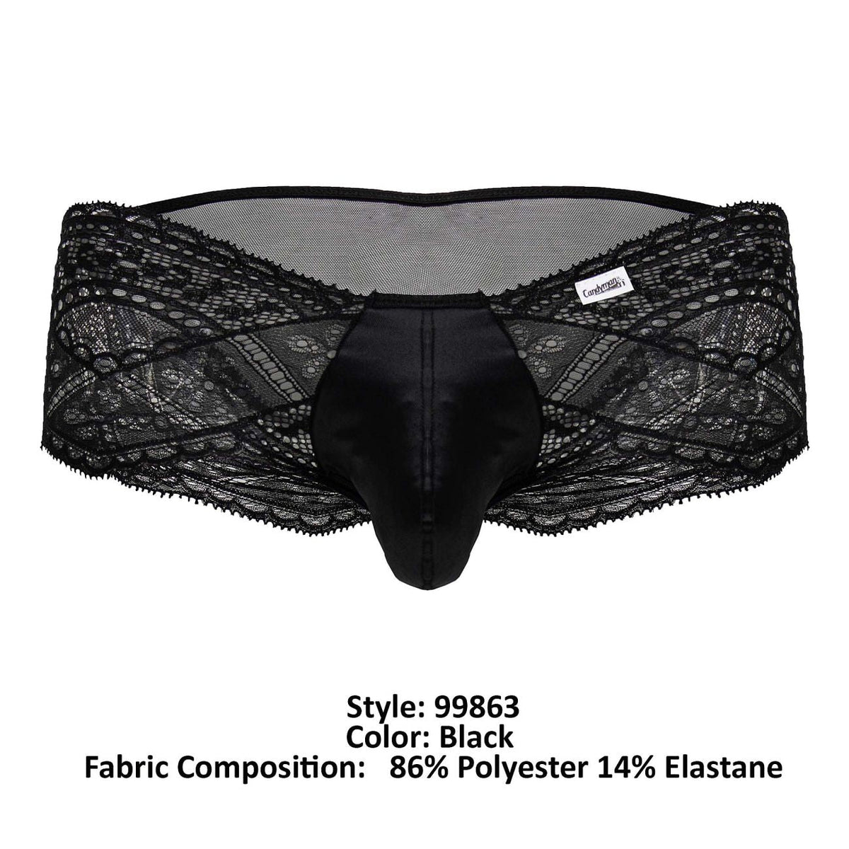 CandyMan Lace Briefs - Black