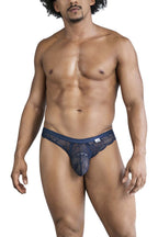 CandyMan Scalloped Lace Briefs - Navy