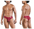 CandyMan Lace Briefs - Wine