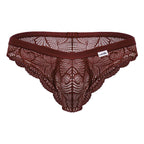 CandyMan Lace Briefs - Wine