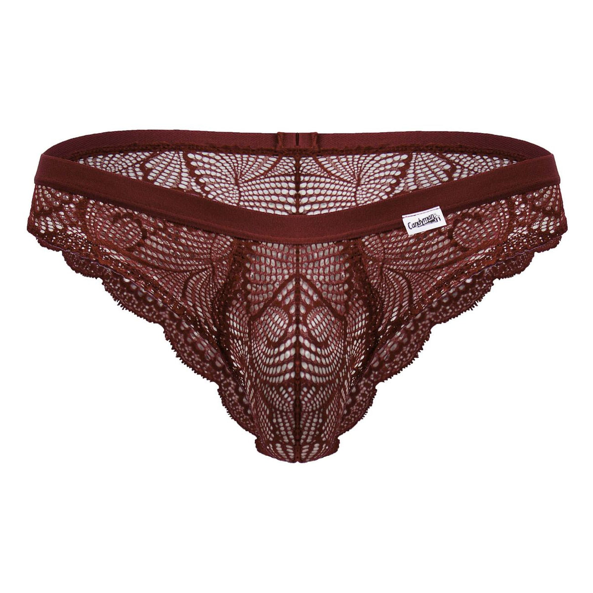 CandyMan Lace Briefs - Wine