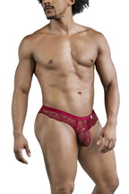 CandyMan Lace Briefs - Wine