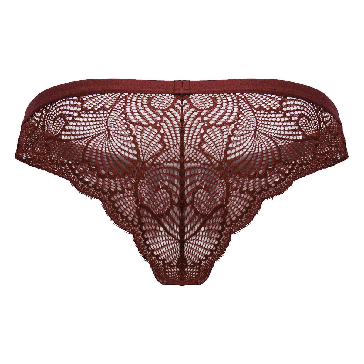 CandyMan Lace Briefs - Wine