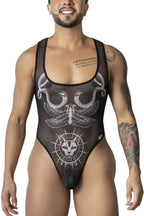CandyMan Egyptian Bodysuit - Black-White