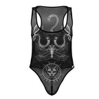 CandyMan Egyptian Bodysuit - Black-White