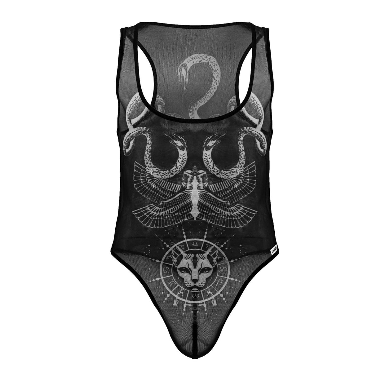 CandyMan Egyptian Bodysuit - Black-White
