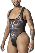 CandyMan Egyptian Bodysuit - Black-White