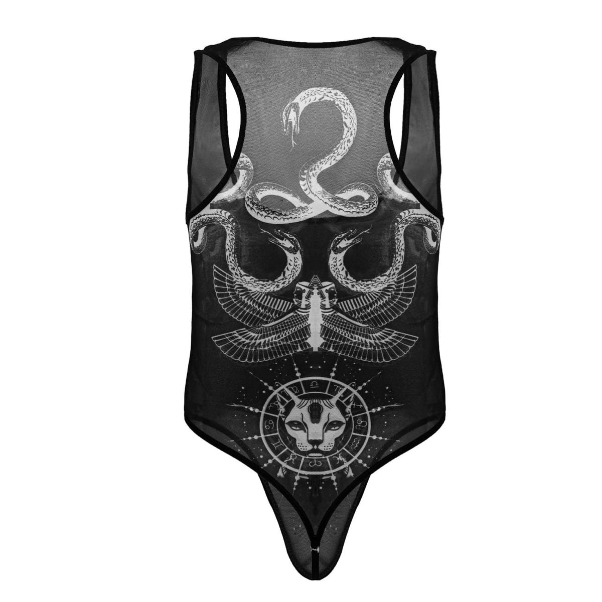 CandyMan Egyptian Bodysuit - Black-White