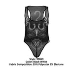CandyMan Egyptian Bodysuit - Black-White