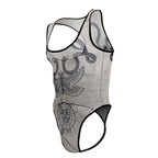 CandyMan Egyptian Bodysuit - Nude-Black