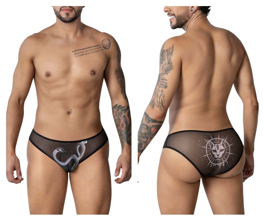 CandyMan Egyptian Briefs - Black-White