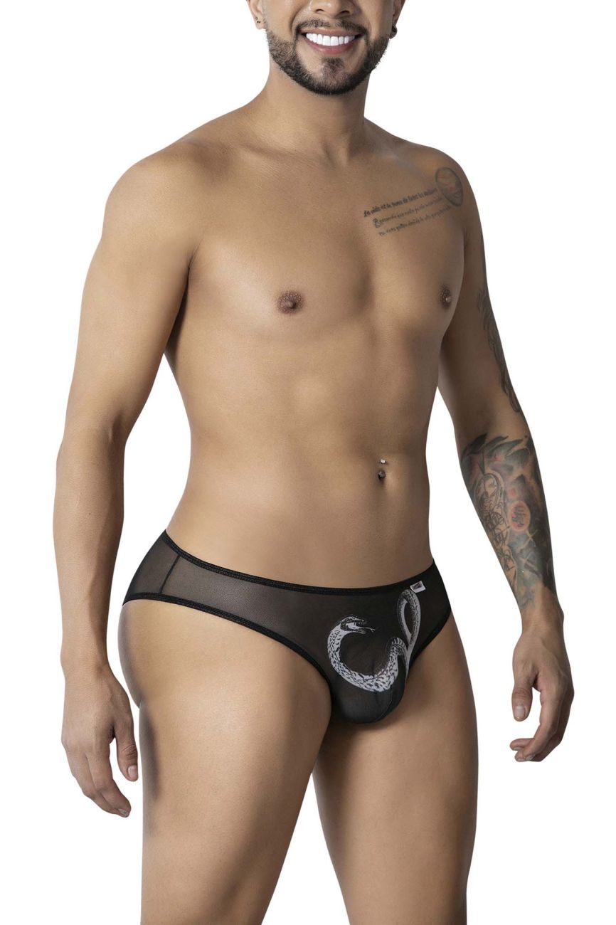 CandyMan Egyptian Briefs - Black-White