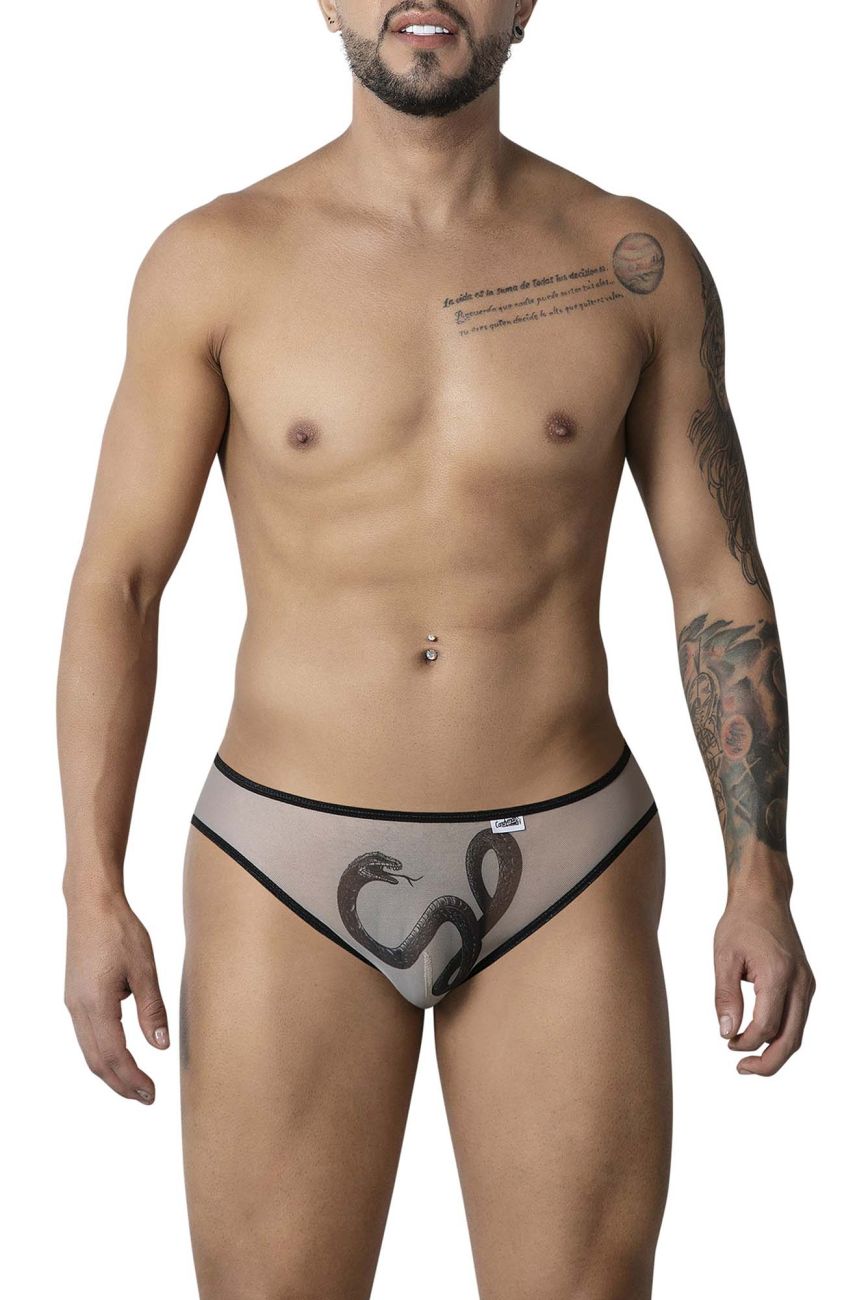 CandyMan Egyptian Briefs - Nude-Black