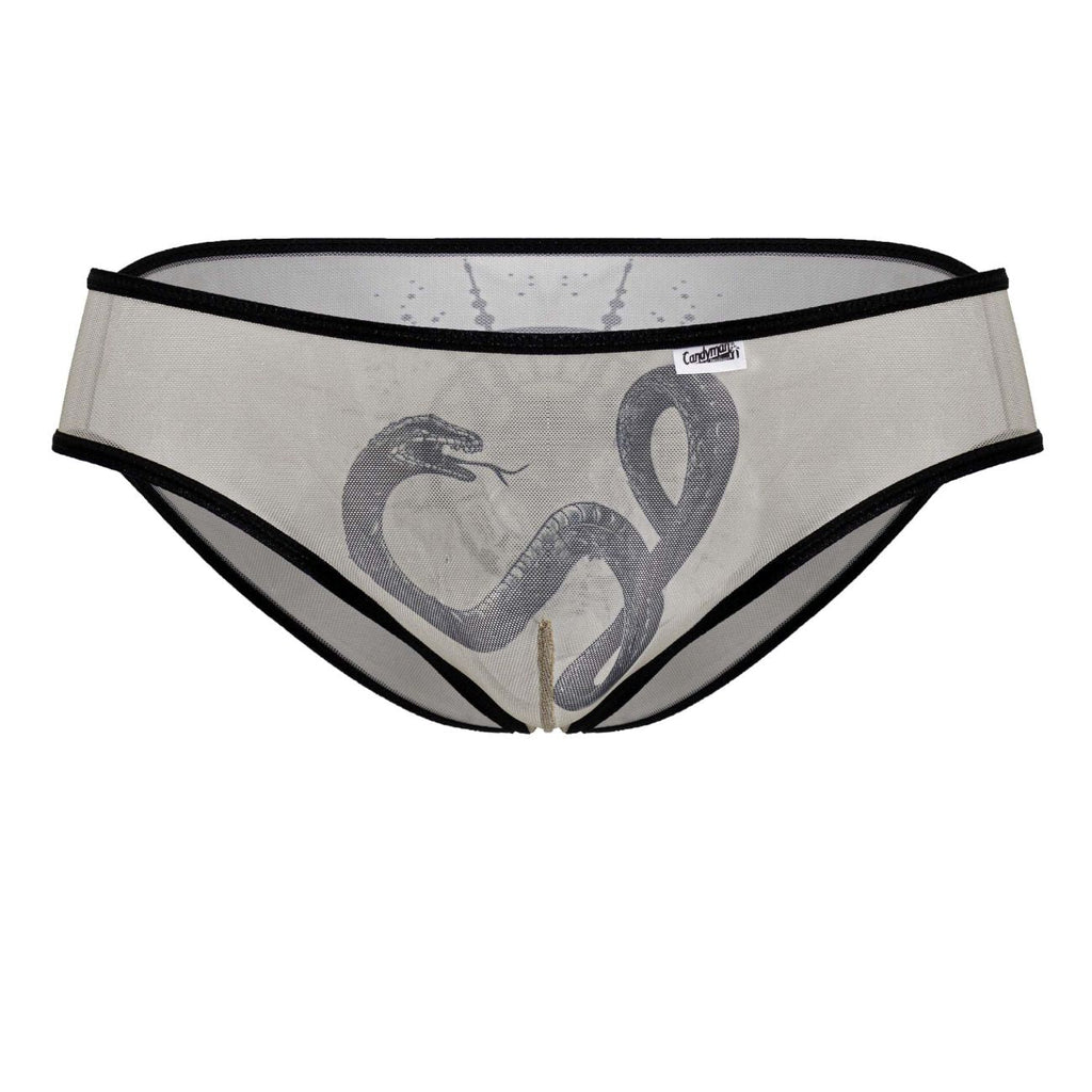 CandyMan Egyptian Briefs - Nude-Black
