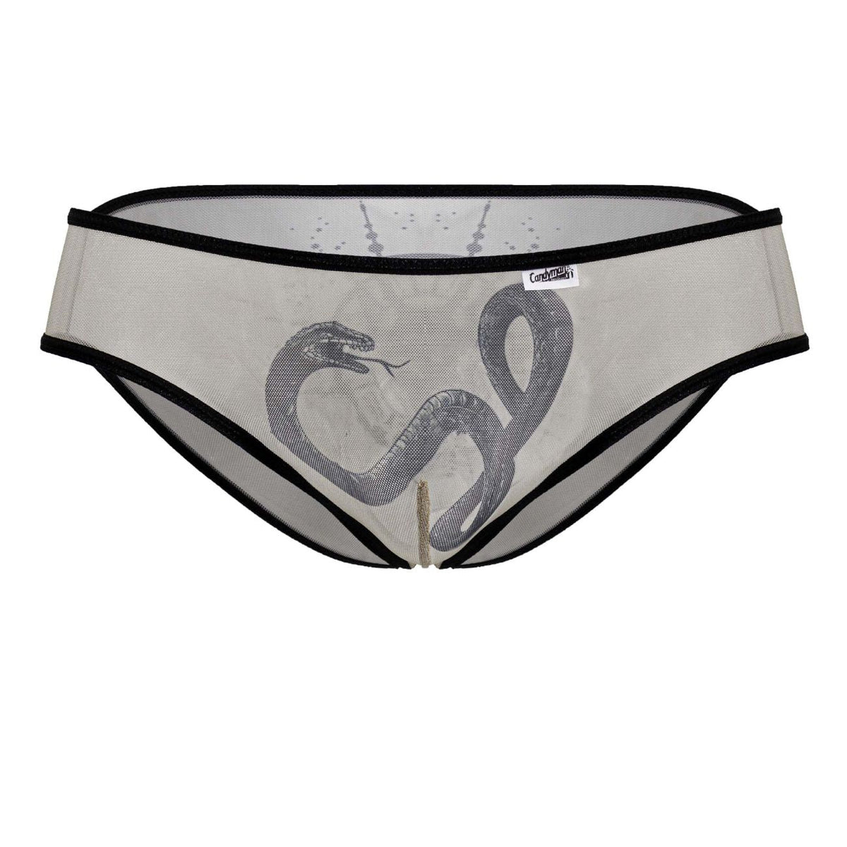 CandyMan Egyptian Briefs - Nude-Black