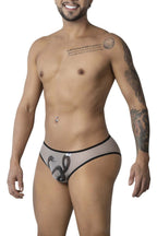 CandyMan Egyptian Briefs - Nude-Black