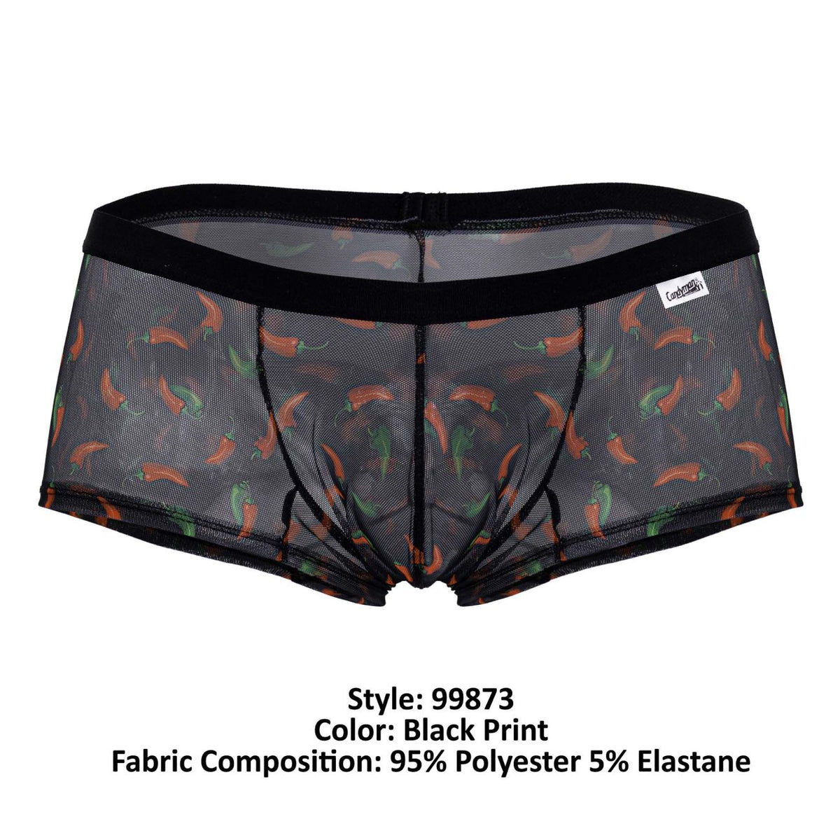 CandyMan Chili pepper Trunks - Black Print