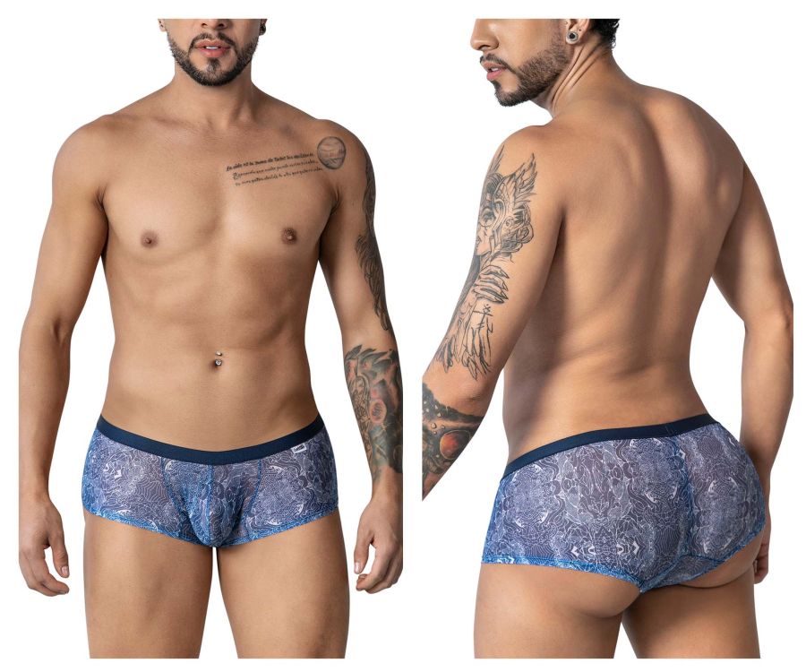 CandyMan Water prints Trunks - Blue-White