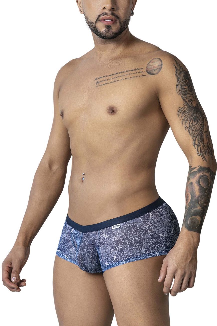 CandyMan Water prints Trunks - Blue-White