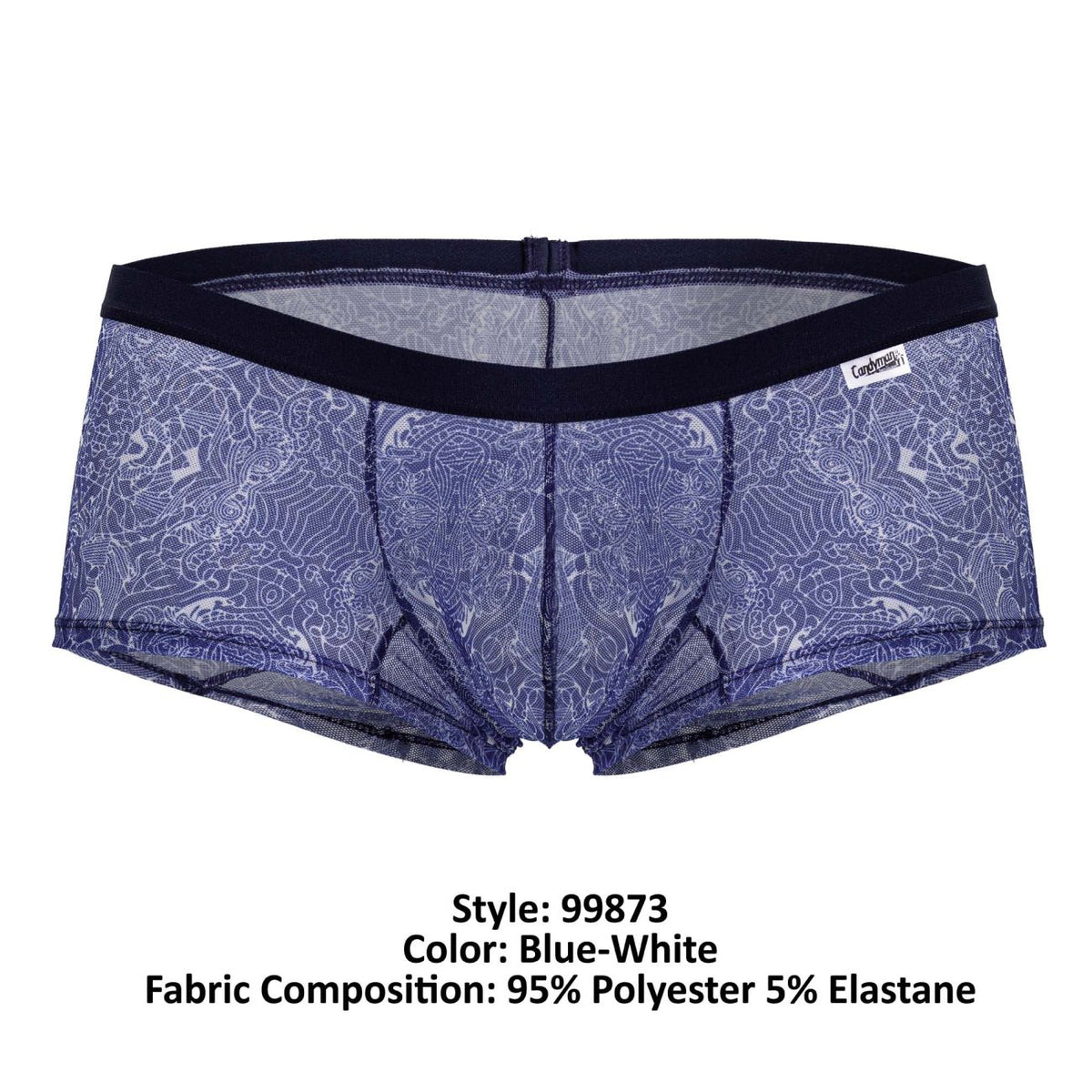CandyMan Water prints Trunks - Blue-White