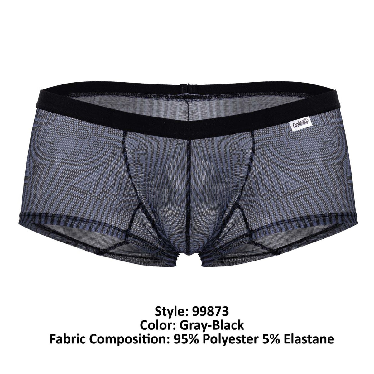 CandyMan Egyptian Trunks - Gray-Black