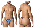 CandyMan Water prints Thongs - Blue-White