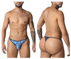 CandyMan Water prints Thongs - Blue-White