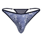 CandyMan Water prints Thongs - Blue-White