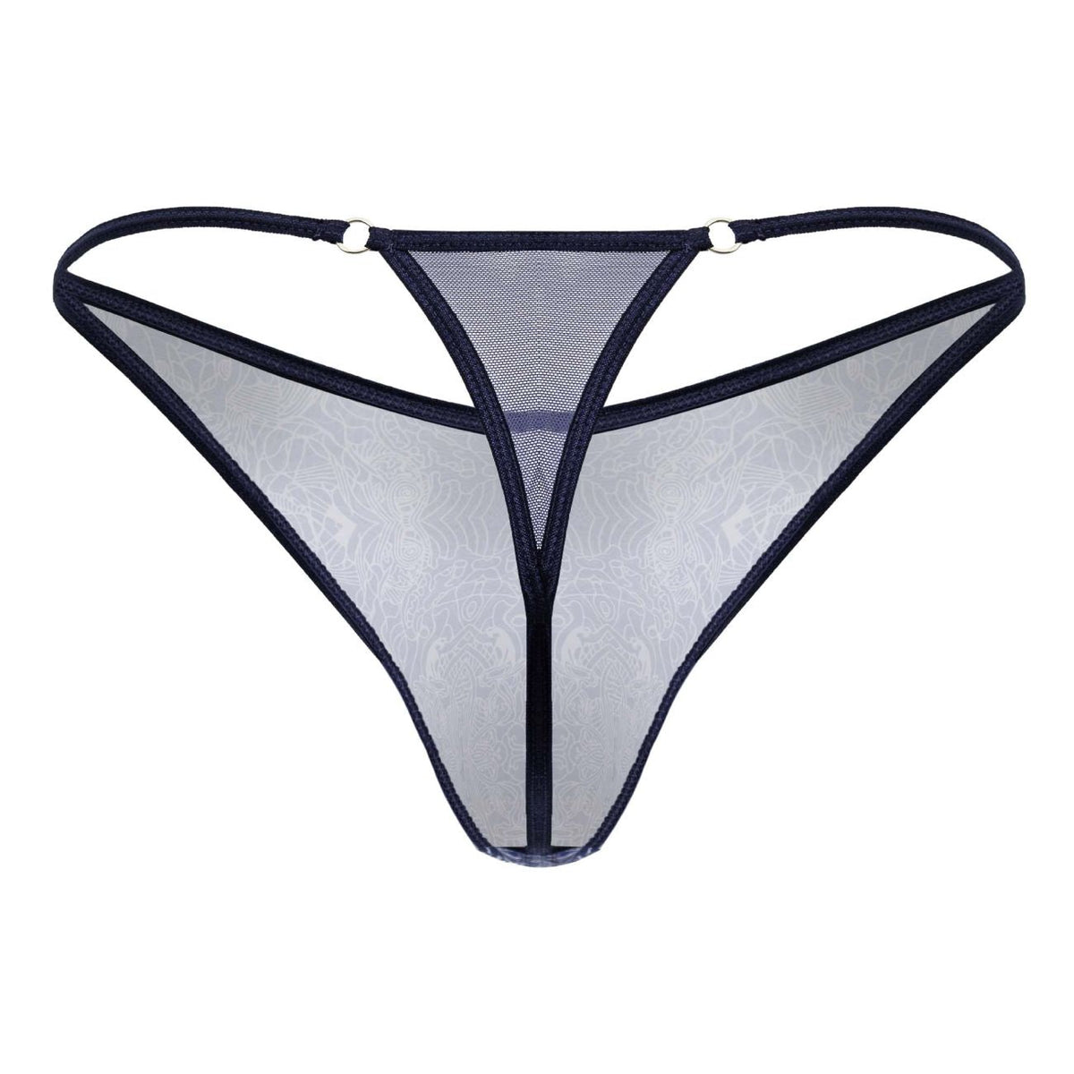 CandyMan Water prints Thongs - Blue-White