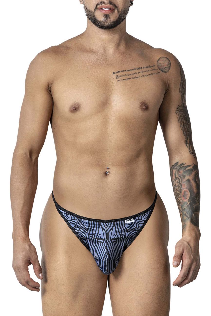 CandyMan Egyptian Thongs - Gray-Black