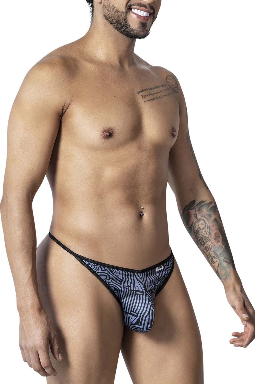 CandyMan Egyptian Thongs - Gray-Black