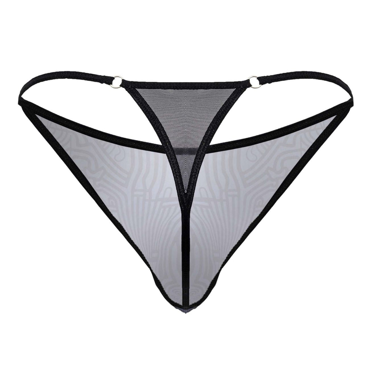 CandyMan Egyptian Thongs - Gray-Black