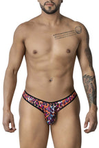 CandyMan Lace Back Leopard Briefs - Animal Print