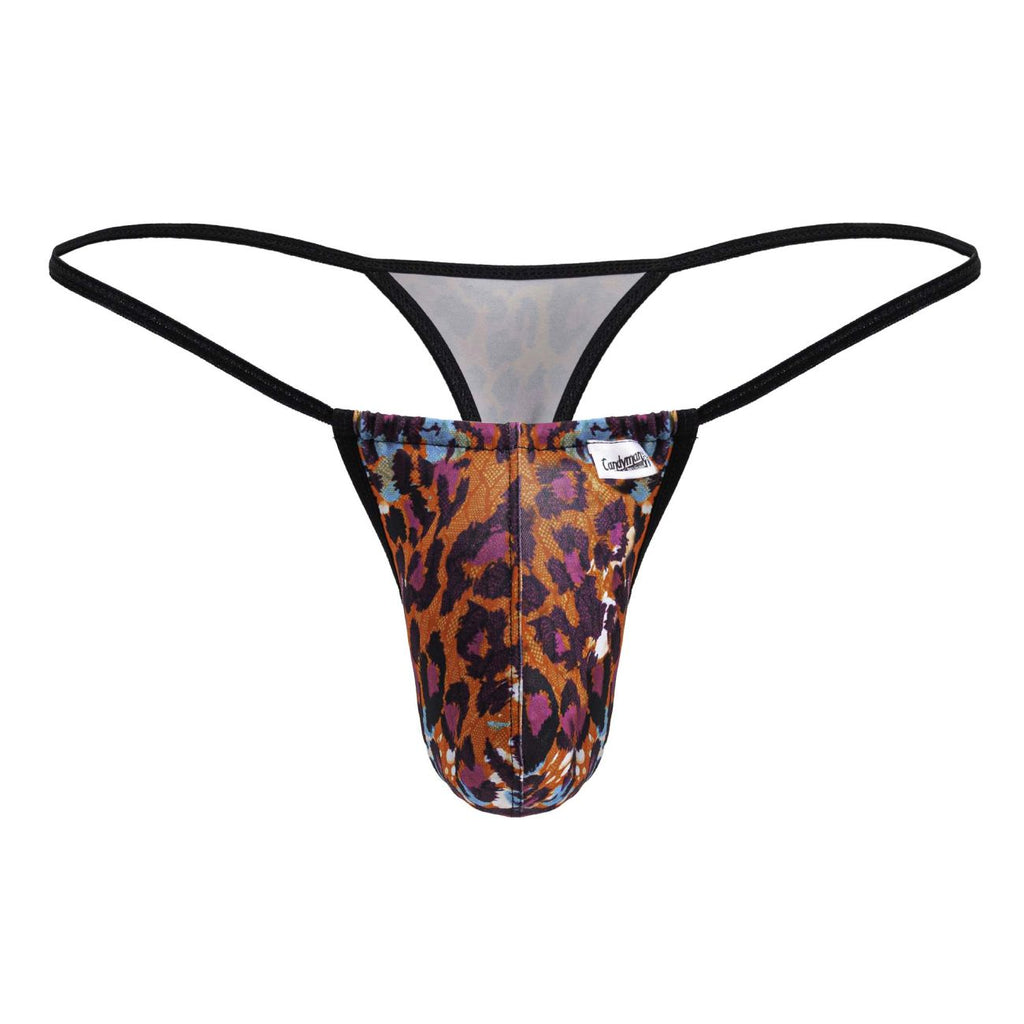 CandyMan Micro Leopard Thongs - Animal Print