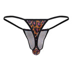 CandyMan Micro Leopard Thongs - Animal Print