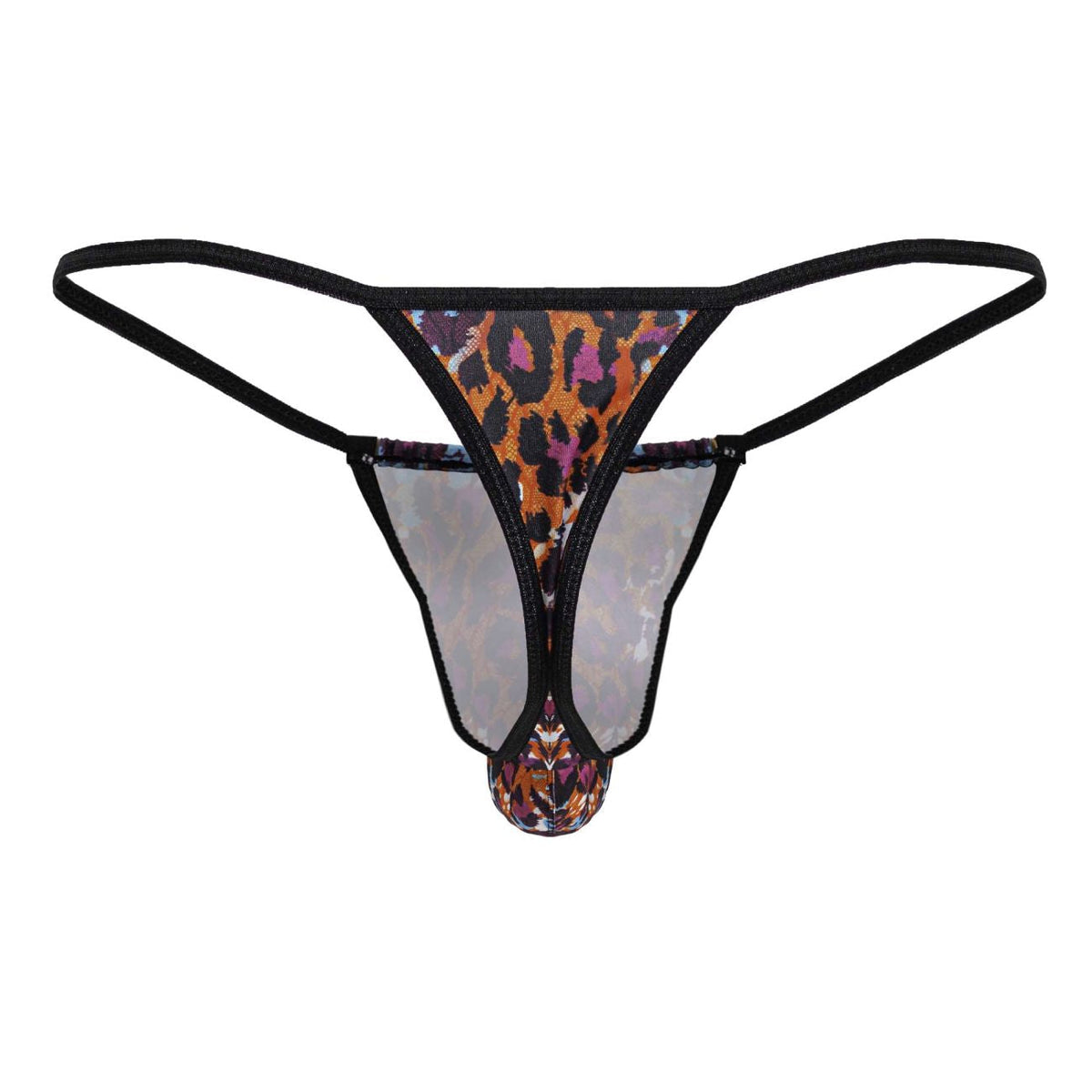 CandyMan Micro Leopard Thongs - Animal Print