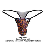 CandyMan Micro Leopard Thongs - Animal Print