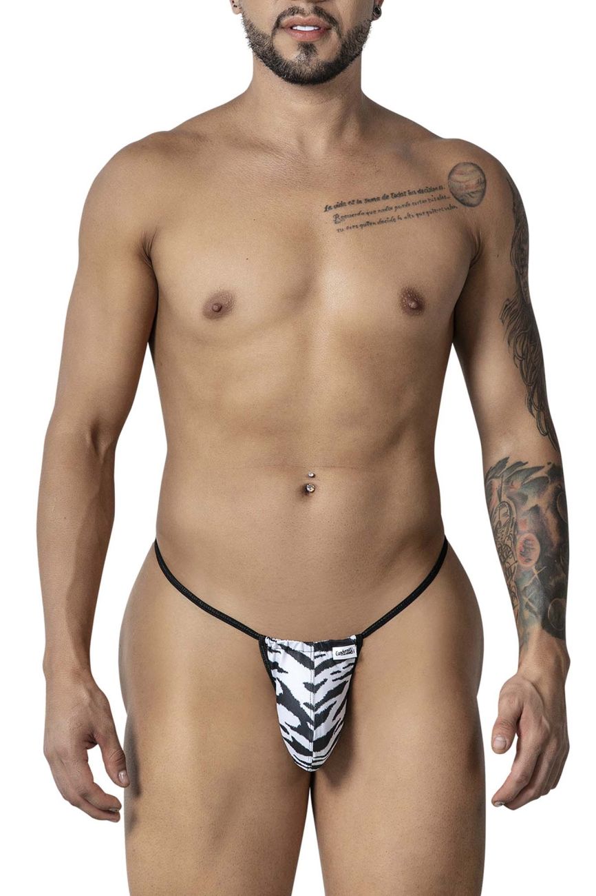 CandyMan Zebra Micro Thongs - Zebra Print