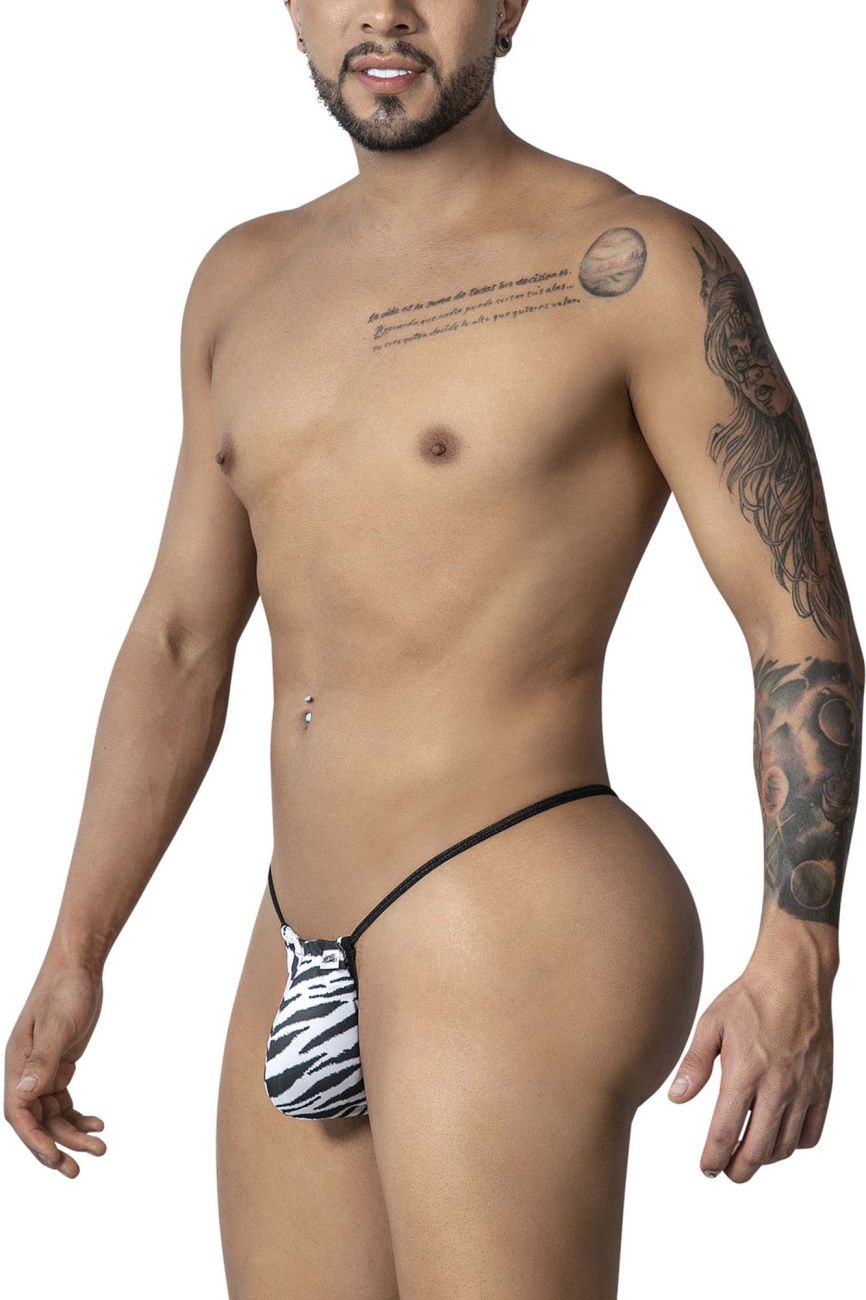 CandyMan Zebra Micro Thongs - Zebra Print