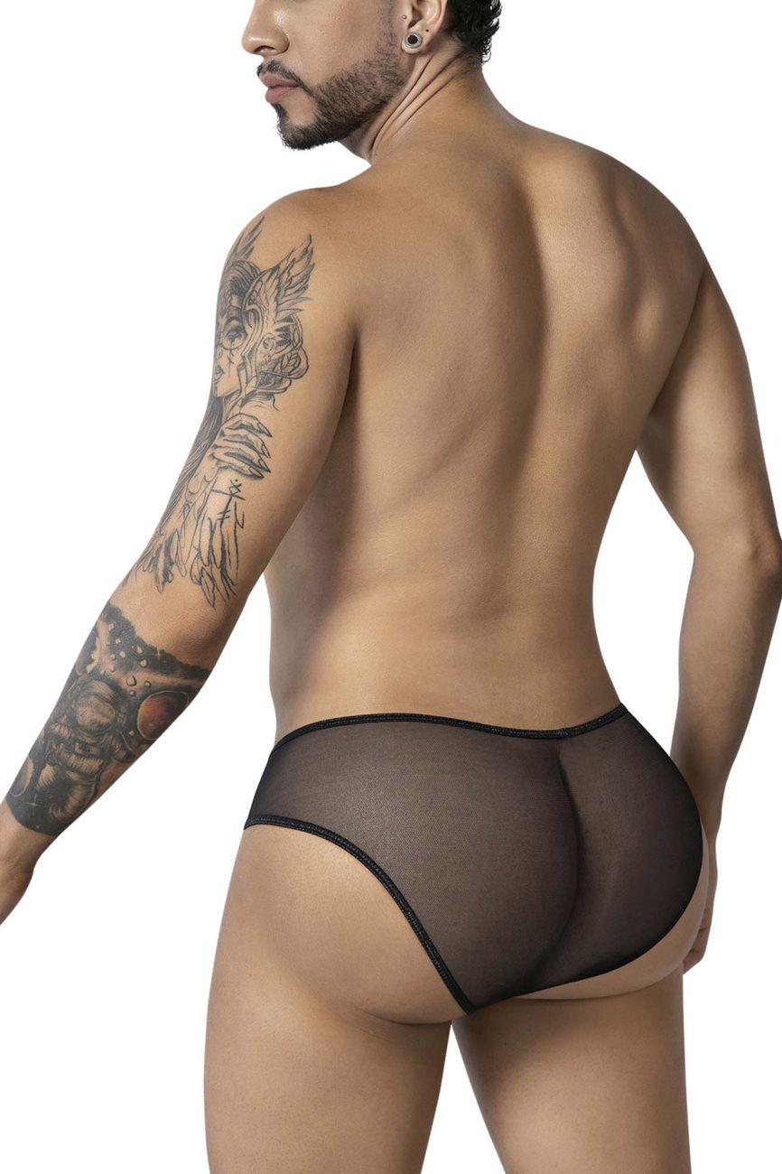 CandyMan Mesh Back Leopard Briefs - Animal Print