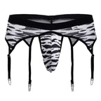 CandyMan Zebra Garter Briefs - Zebra Print