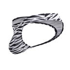 CandyMan Zebra Contour Pouch Thongs - Zebra Print