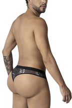CandyMan Sun Moon Thongs - Black-White