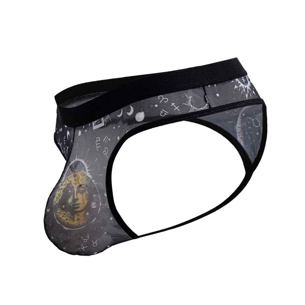 CandyMan Sun Moon Thongs - Black-White
